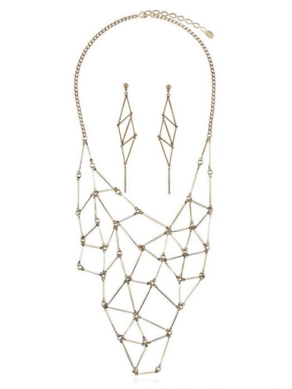 ✨ Bronze-Tone Necklace & Earrings Set ✨